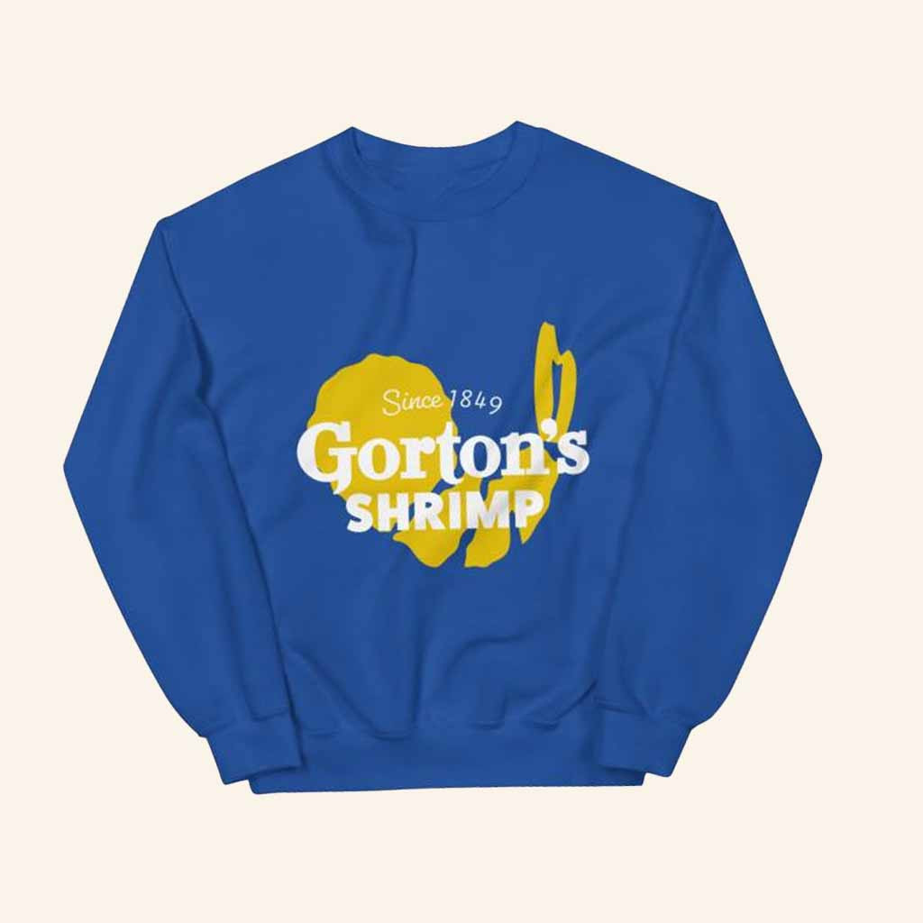 Gorton's Merch Yellow Shrimp Crewneck Sweatshirt Gifts For Besties Gorton's Merch Yellow Shrimp Crewneck Sweatshirt Gifts For Besties