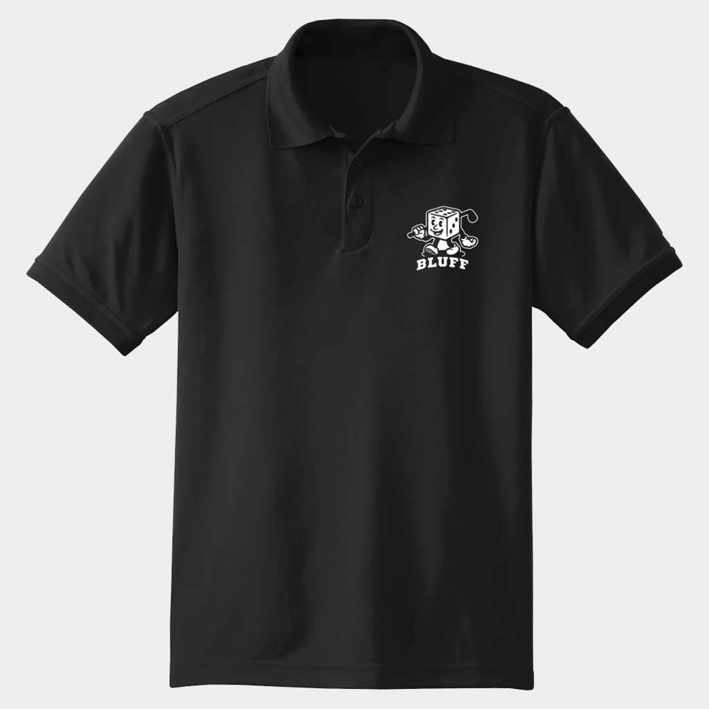 Got Bluff Merch Black Bluff Man Polo Shirt Best Birthday Gift For Dad