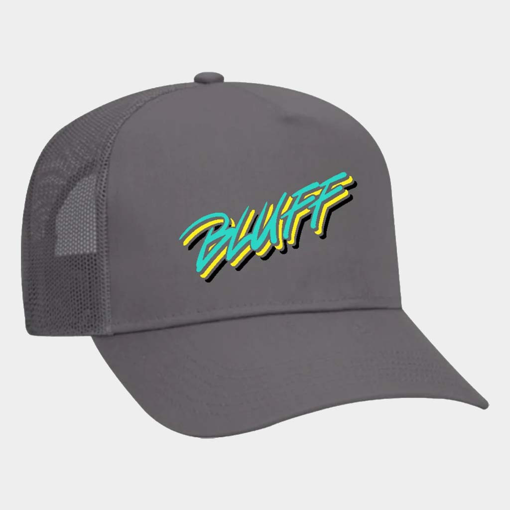 Got Bluff Merch Bluff Trucker Hat Grey Stacky Stacky Hat Birthday Gift For Son