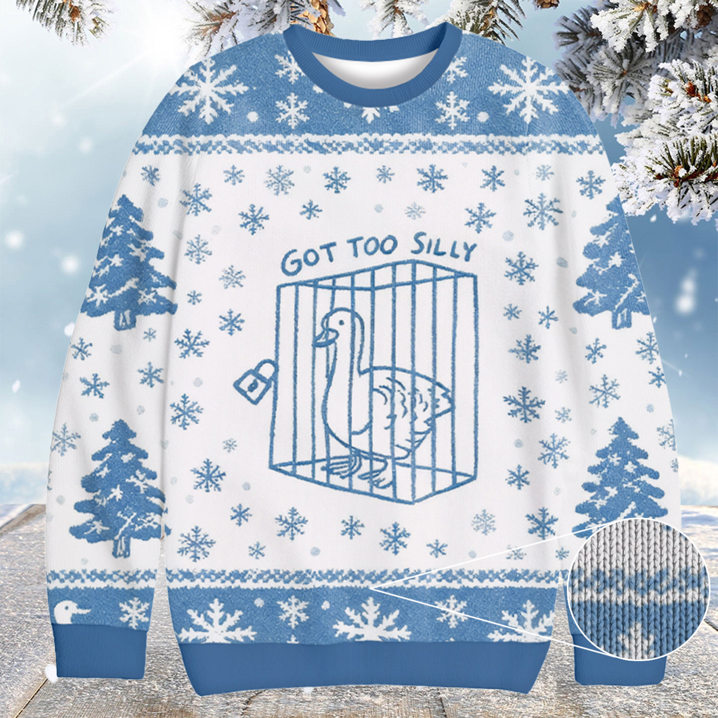 Got Too Silly Funny Christmas Ugly Sweater Merry Xmas Clothing Christmas Gifts