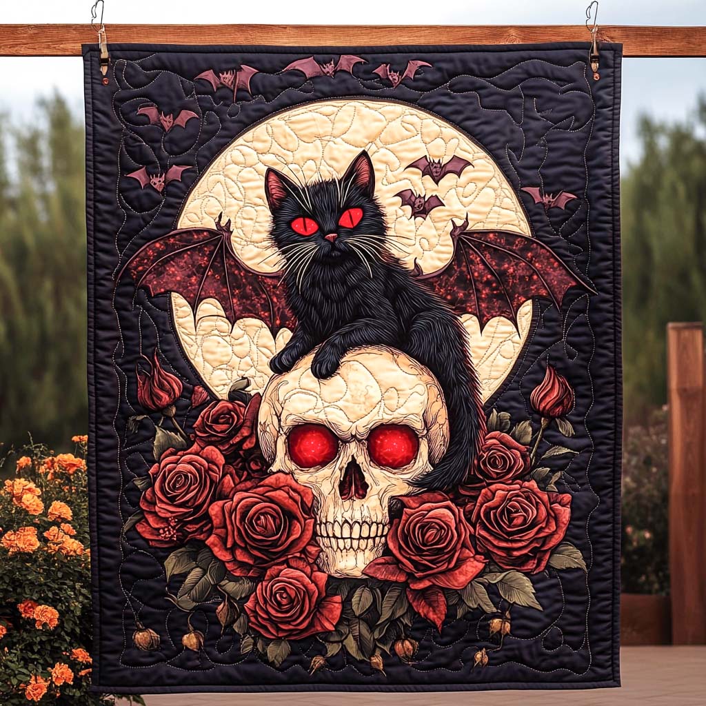 Gothic Guardian Quilted Blanket Cute Blankets For Teens