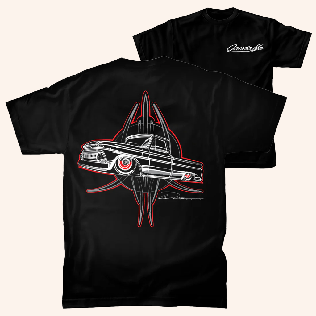 Goude Life Merch Pinstripe C10 Shirt Black Gifts For Boyfriend