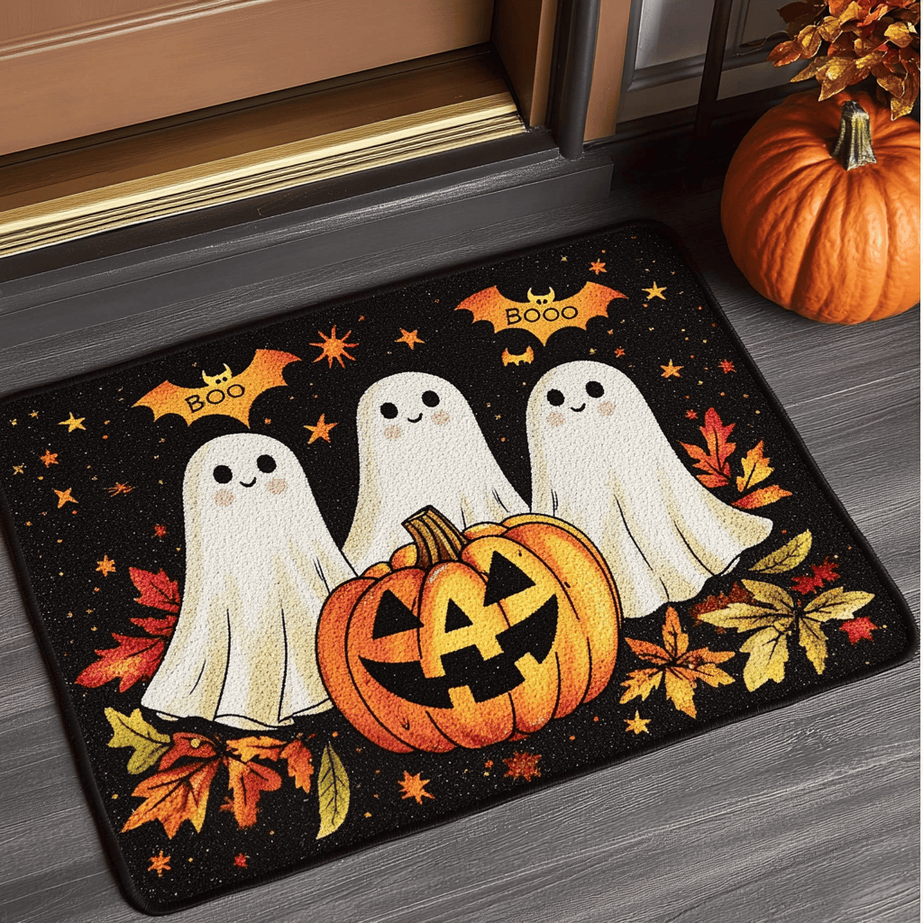 Gourds And Giggles Doormat Best Decoration Gift For Friends and Family on Halloween Day