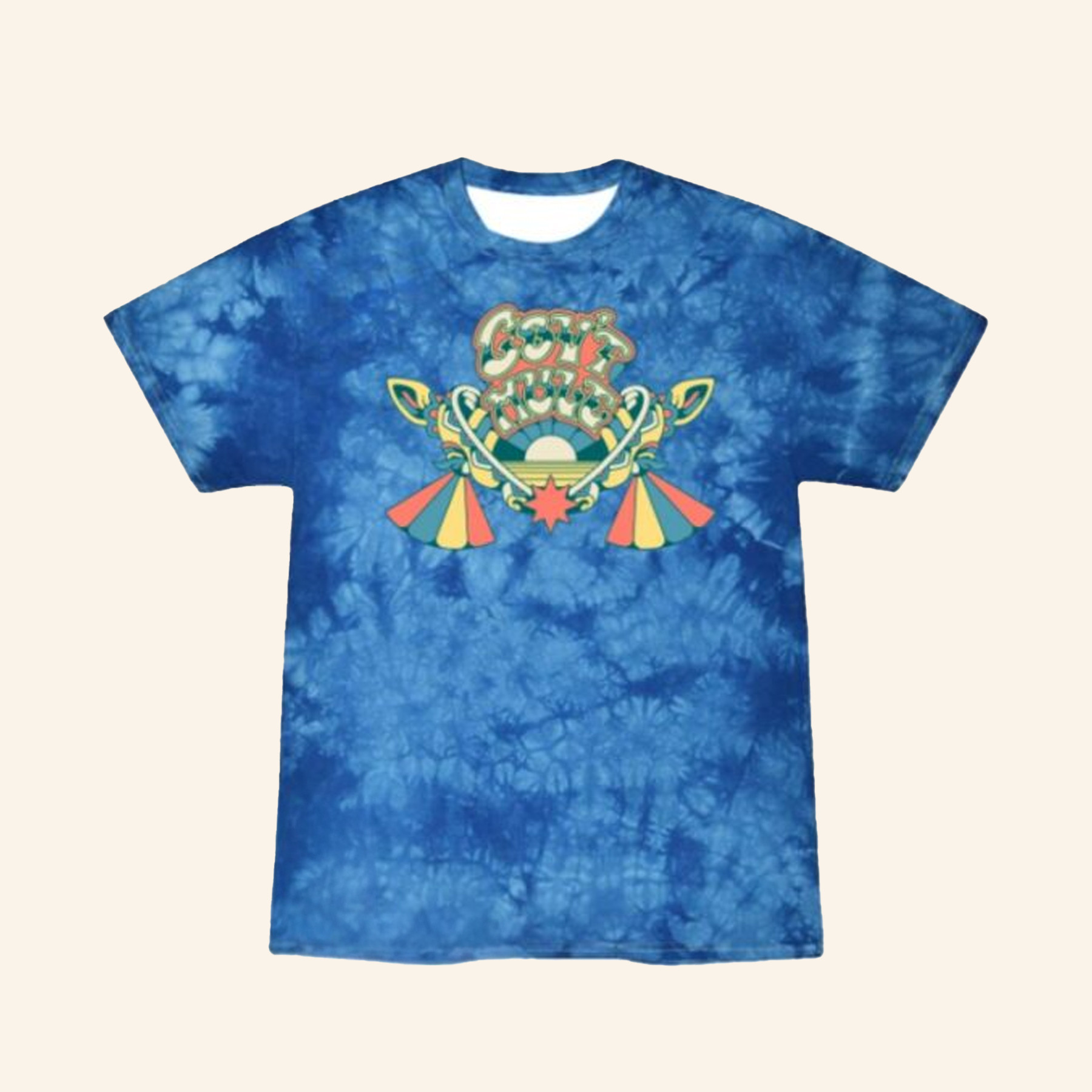 Gov't Mule Merch Split Face Tie Dye T-Shirt Birthday Gifts For Music Lovers