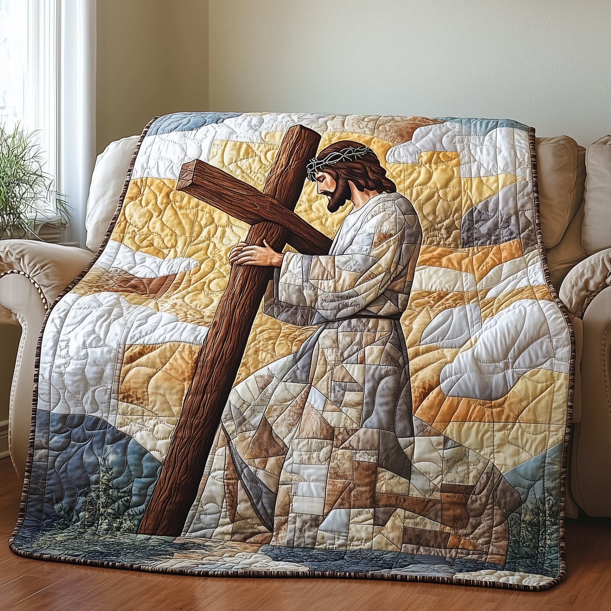 Grace from Above Quilted Blanket Cute Soft BlanketEaster Gifts For Women