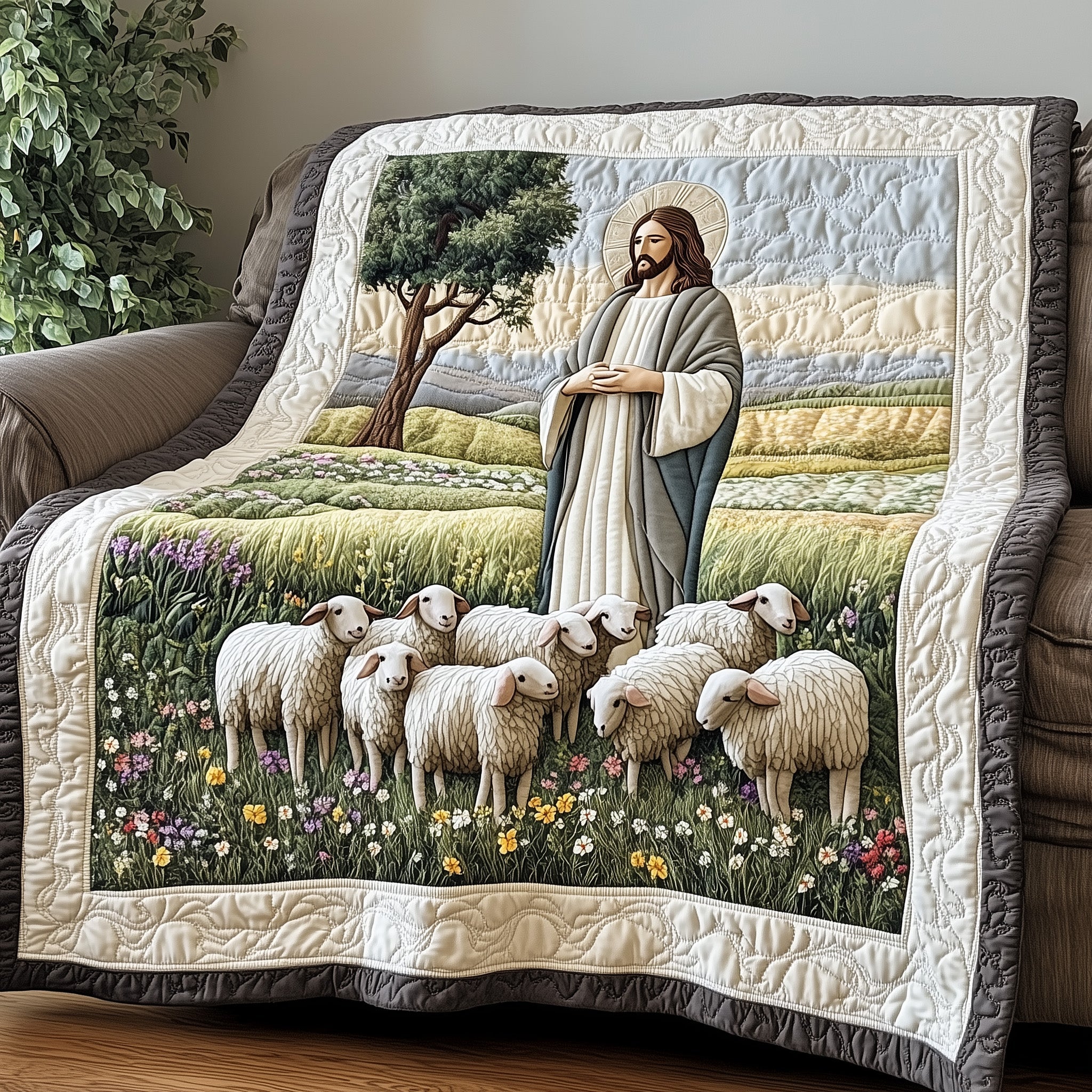 Grace from Above Quilted Blanket Cute Soft BlanketEaster Themed Gifts