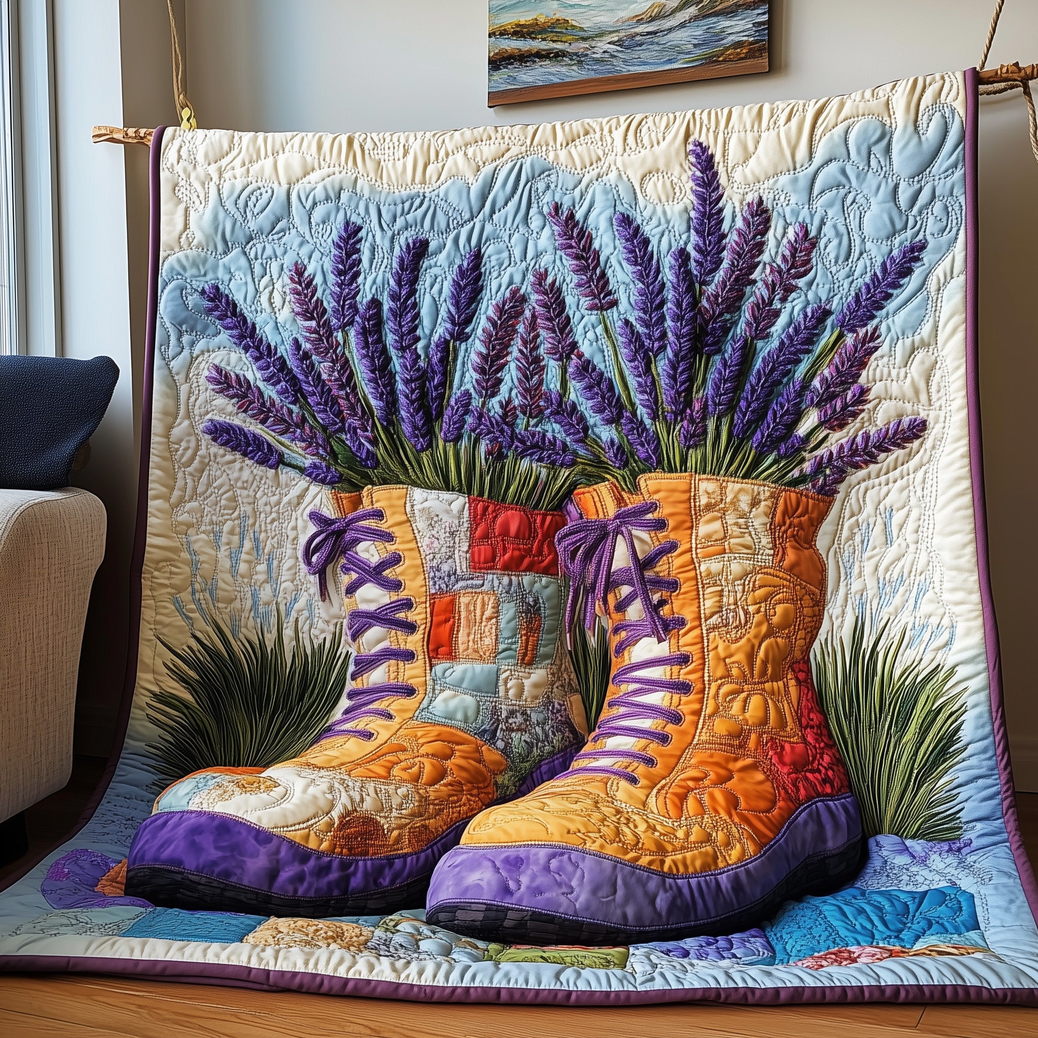 Grace in Strength Quilted Blanket Cute Bed BlanketChristmas Gift For A Daughter In Law