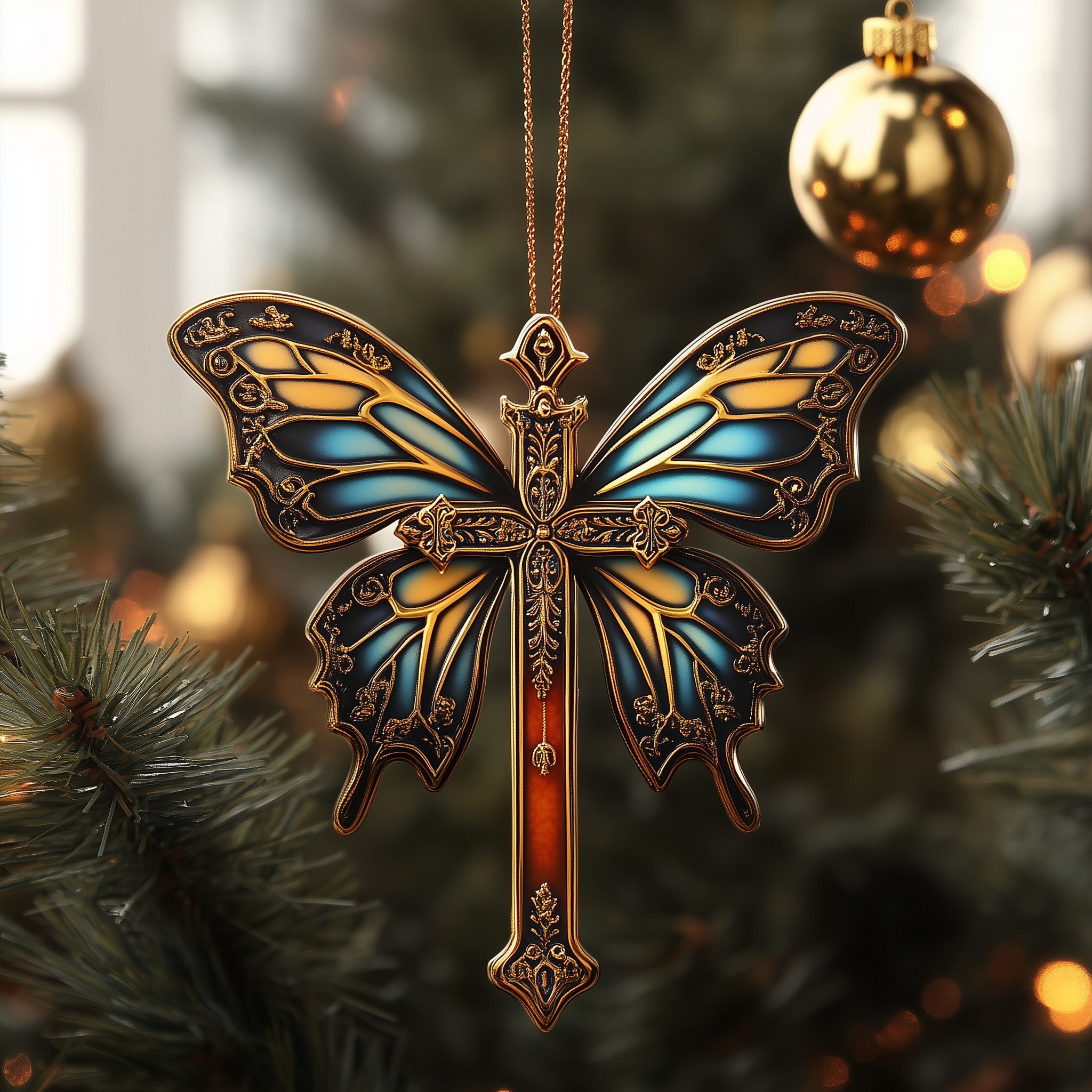 Graceful Butterfly Acrylic Ornament Unique Christmas Gift