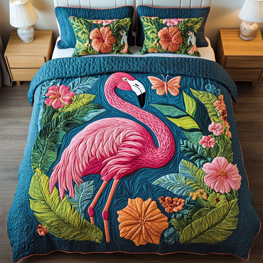 Graceful Stance Quilted Bedding Set Modern Bedding Set to Upgrade Your Bedroom