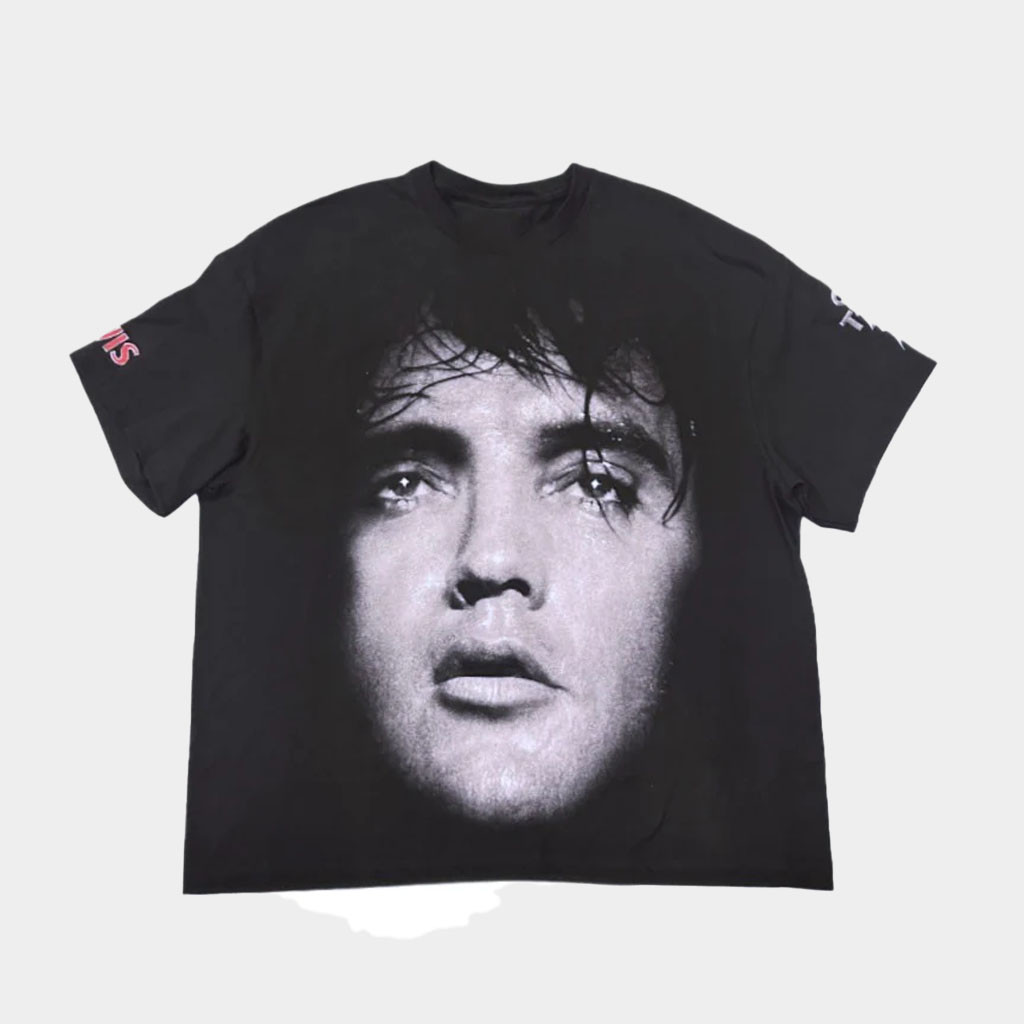 Graceland Merch Elvis Close Up T-Shirt Music Lover Gifts For Him