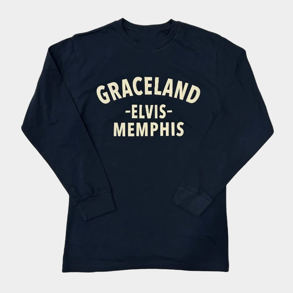Graceland Merch Graceland Elvis Memphis Long Sleeve T-Shirt Gifts For Boyfriend