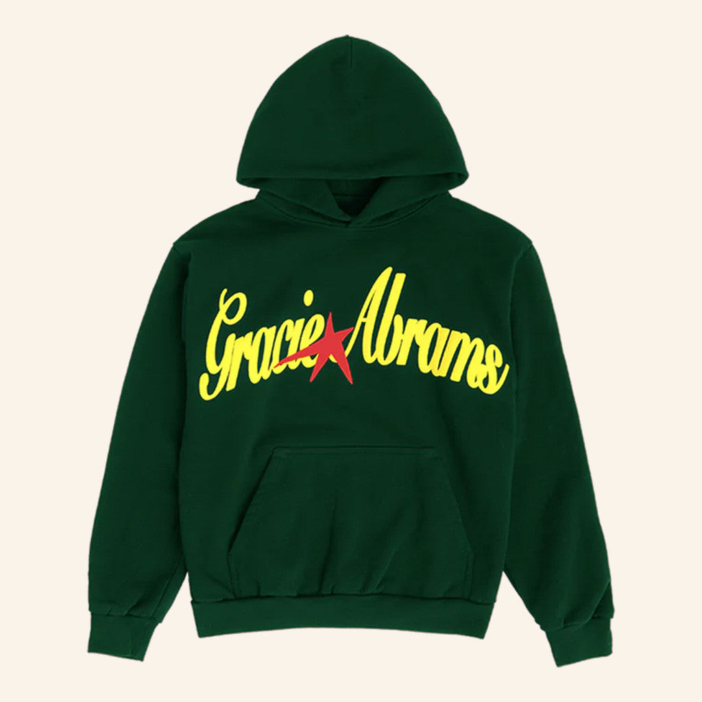 Gracie Abrams Merch Gracie Abrams Green Star Hoodie Gifts For Besties Gracie Abrams Merch Gracie Abrams Green Star Hoodie Gifts For Besties
