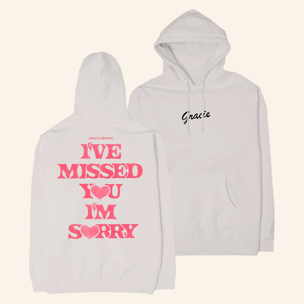 Gracie Abrams Merch I've Missed You I'm Sorry Hoodie Best Gifts For Girlfriend Gracie Abrams Merch I've Missed You I'm Sorry Hoodie Best Gifts For Girlfriend