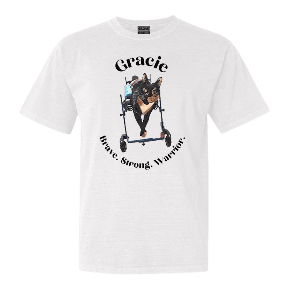 Gracie Cat Brave Strong Warrior T-Shirt Funny Cat Tee Retro Gift for Him Gracie Cat Brave Strong Warrior T-Shirt Funny Cat Tee Retro Gift for Him