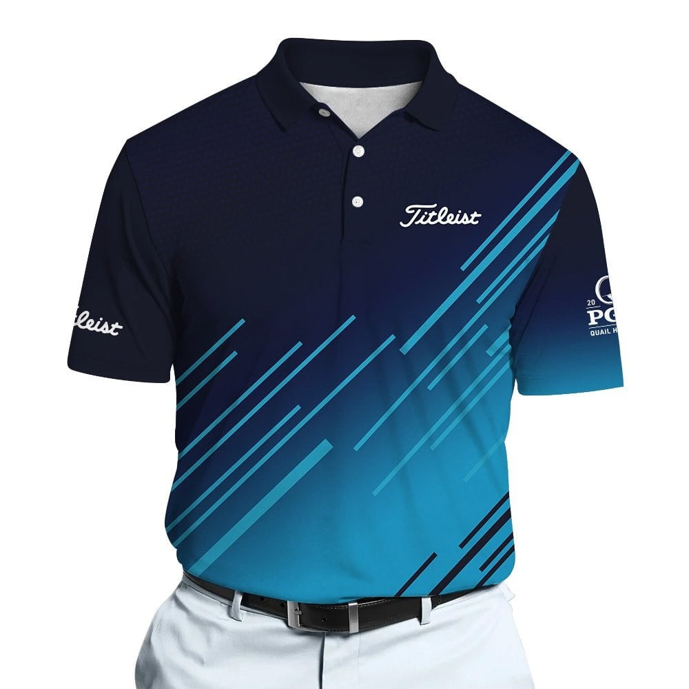 Gradient Blue 2025 PGA Championship Men Polo Shirt Golf Gifts For Men