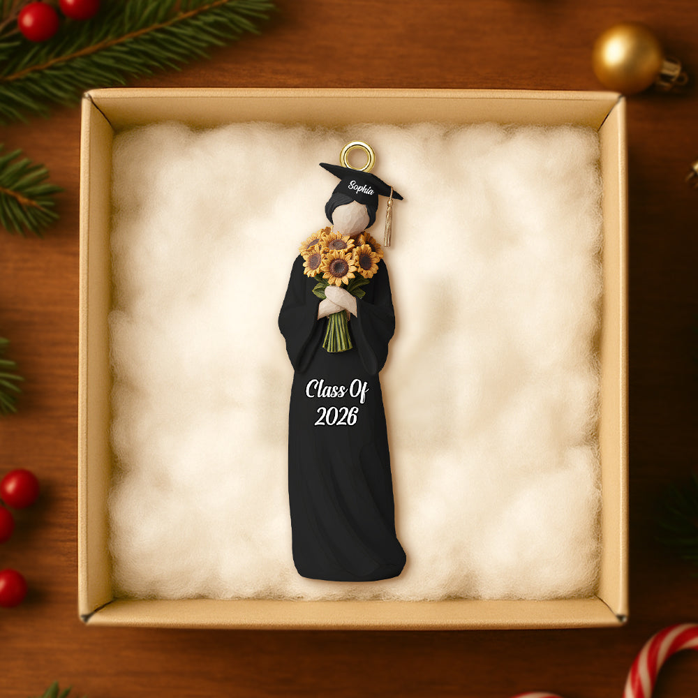 Graduation Christmas Ornament Personalized Gifts For Graduates - Holiday Tree Decoration Gift
