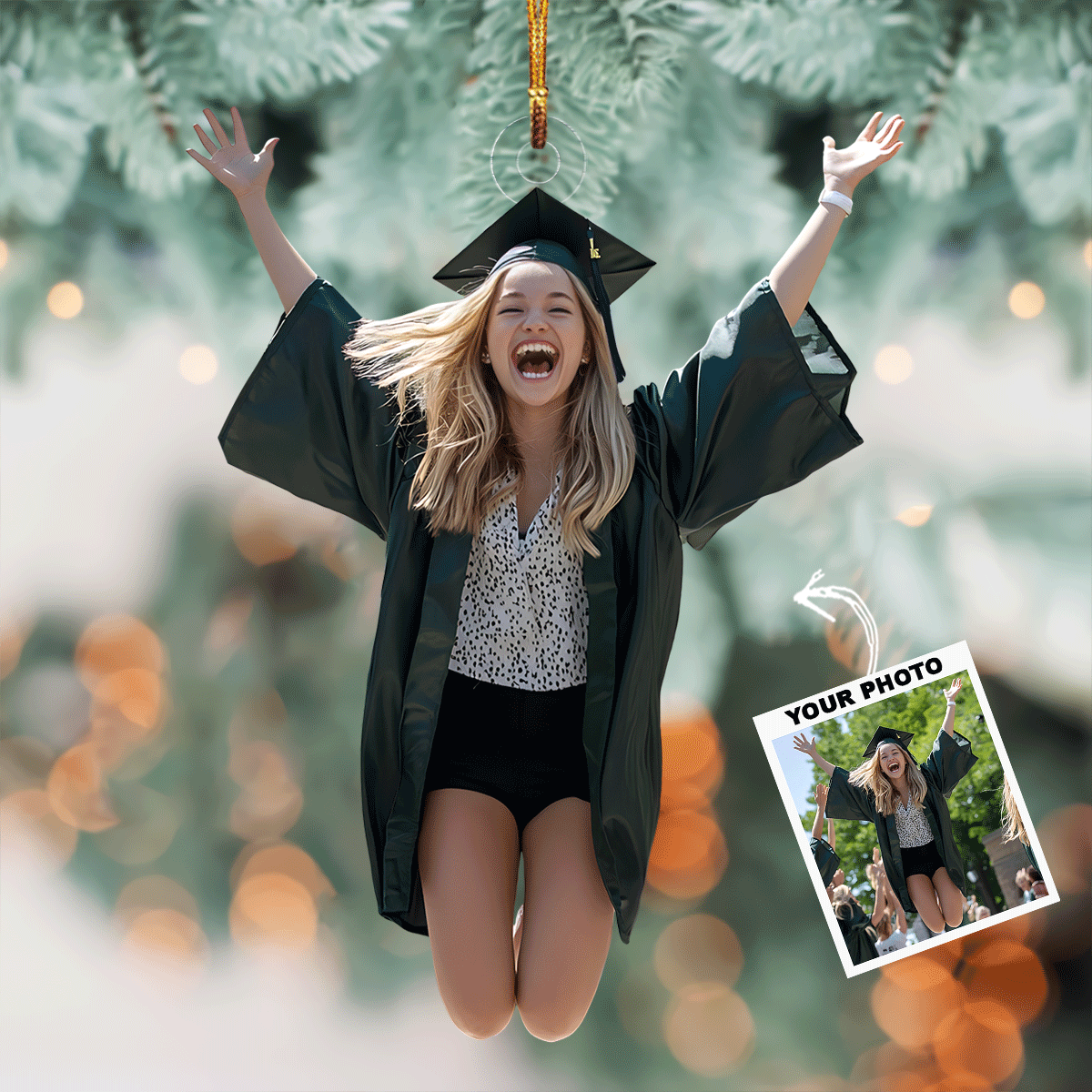 Graduation Day Personalized Mica Ornament Graduation Gift For Family Members