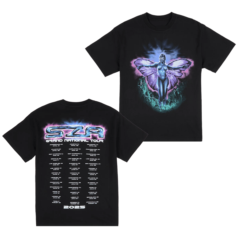 Grand National Tour Merch SZA Butterfly Grand National Tour 2025 T-Shirt SZA Merch Fans Gifts