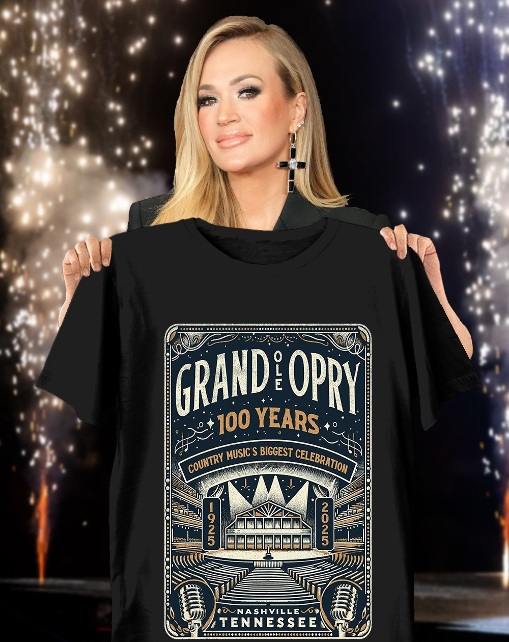 Grand Ole Opry 100 Years In Nashville T-Shirt Apparel Gifts For Fans