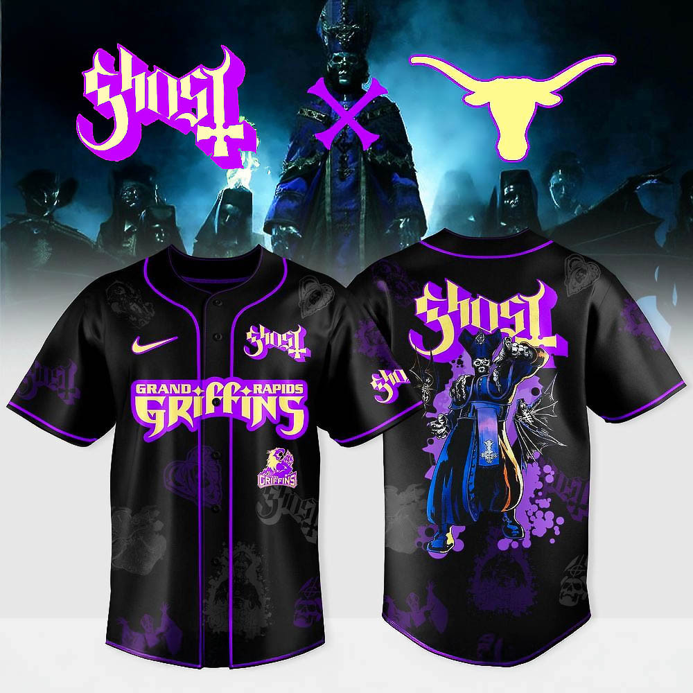 Grand Rapids Griffins Ghost Band World Tour Merch 2025 Jersey Best Gift For Hockey Fans