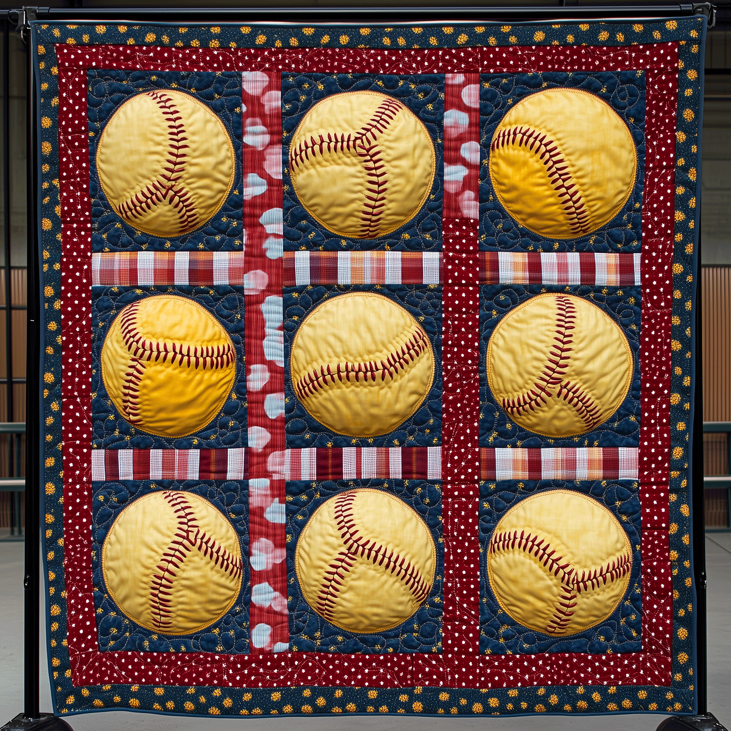 Grand Slam Quilted Blanket Cute Blankets For Girlfriend
