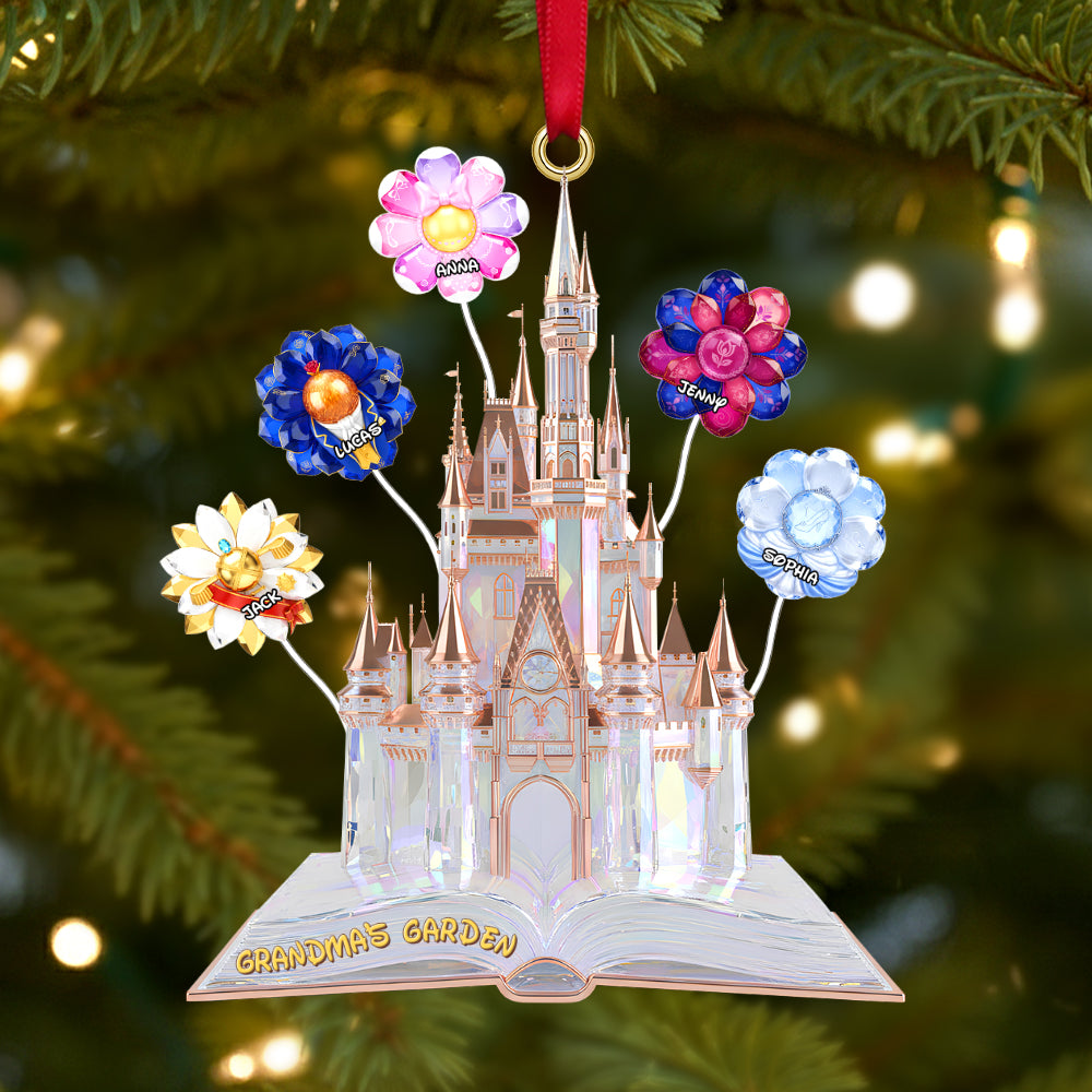 Grandma's Garden Christmas Ornament Personalized Gifts For Grandma - Fun Holiday Ornament Gift