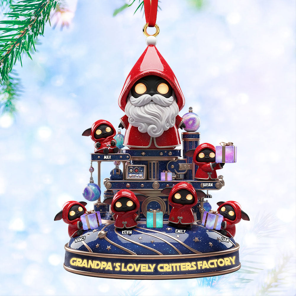 Grandpa's Factory Ornament Personalized Christmas Gifts - Festive Holiday Keepsake Gift Grandpa's Factory Ornament Personalized Christmas Gifts - Festive Holiday Keepsake Gift