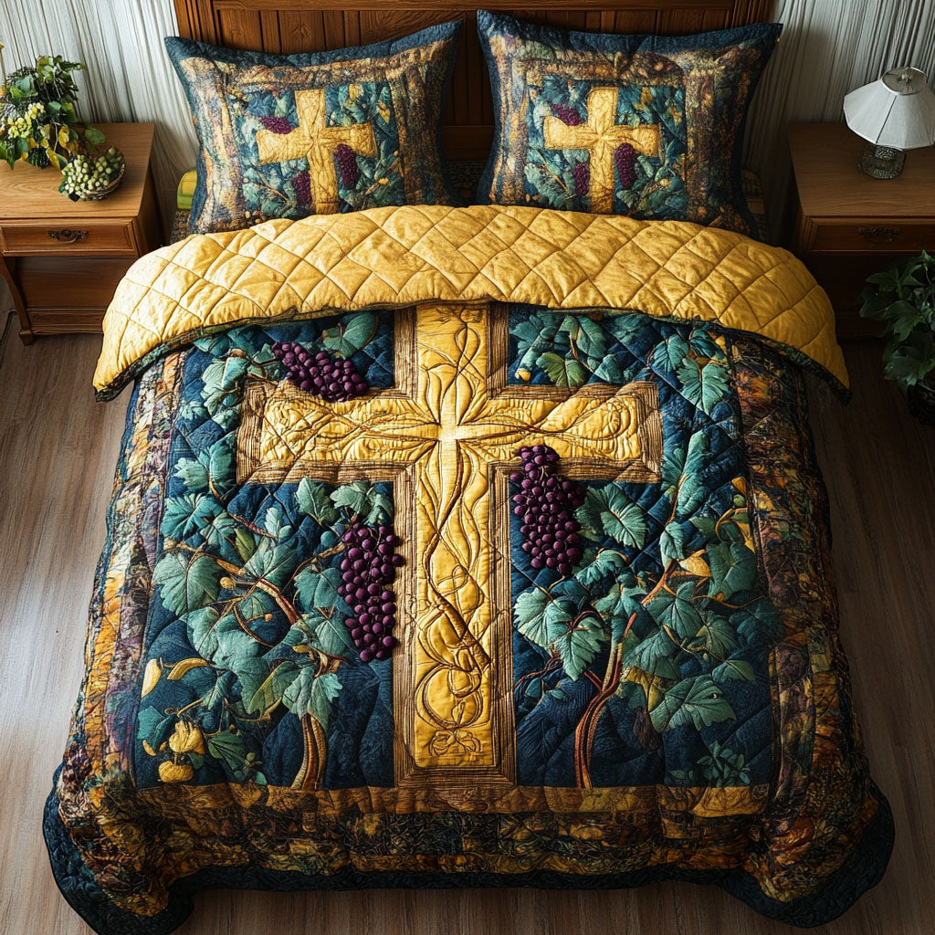 Grapevine Embrace Quilted Bedding Set Bedroom Decor Ideas Christmas Presents For Christians