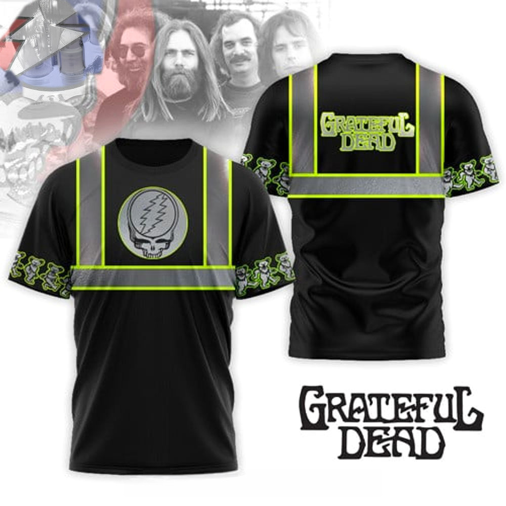 Grateful Dead Hi-Vis Safety T-Shirt Grateful Dead Merch Present For Brother