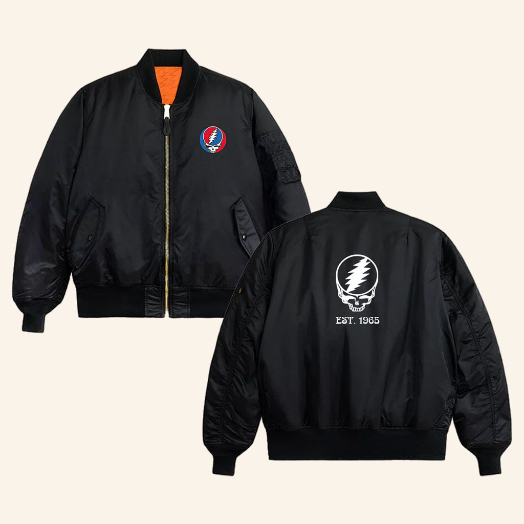 Grateful Dead Merch 60th Anniversary Jacket Music Lover Gifts For Him Grateful Dead Merch 60th Anniversary Jacket Music Lover Gifts For Him