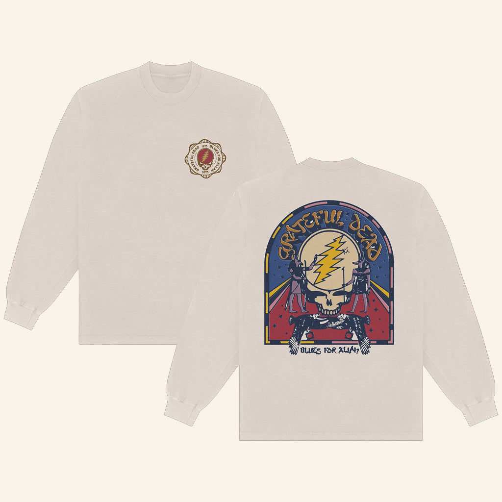 Grateful Dead Merch Blues For Allah Long Sleeve T-Shirt Gifts For Friends