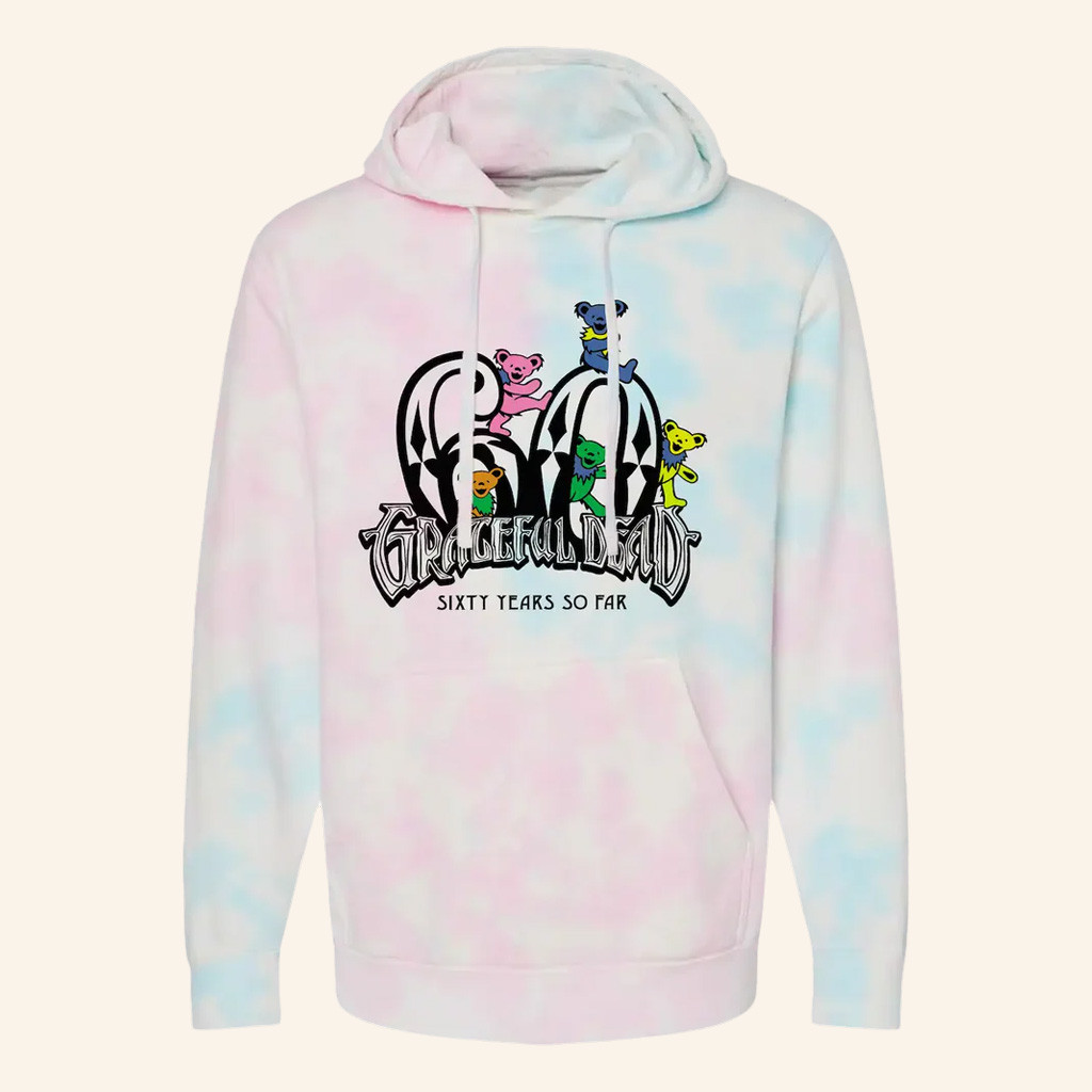 Grateful Dead Merch Diamond 60 Bears Tie Dye Hoodie Unique Gifts For Music Lovers Grateful Dead Merch Diamond 60 Bears Tie Dye Hoodie Unique Gifts For Music Lovers