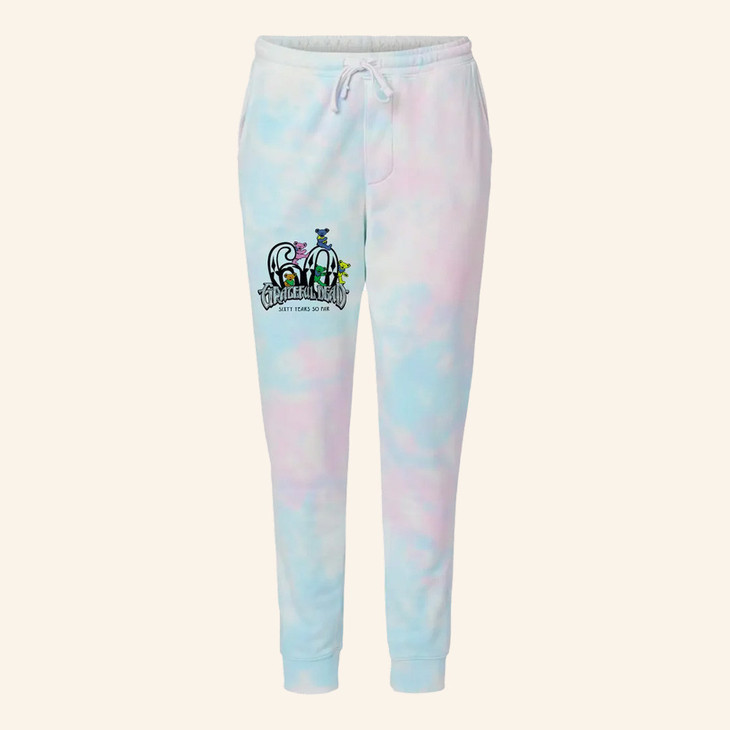 Grateful Dead Merch Diamond 60 Bears Tie Dye Sweatpants Gifts For Music Lovers Grateful Dead Merch Diamond 60 Bears Tie Dye Sweatpants Gifts For Music Lovers