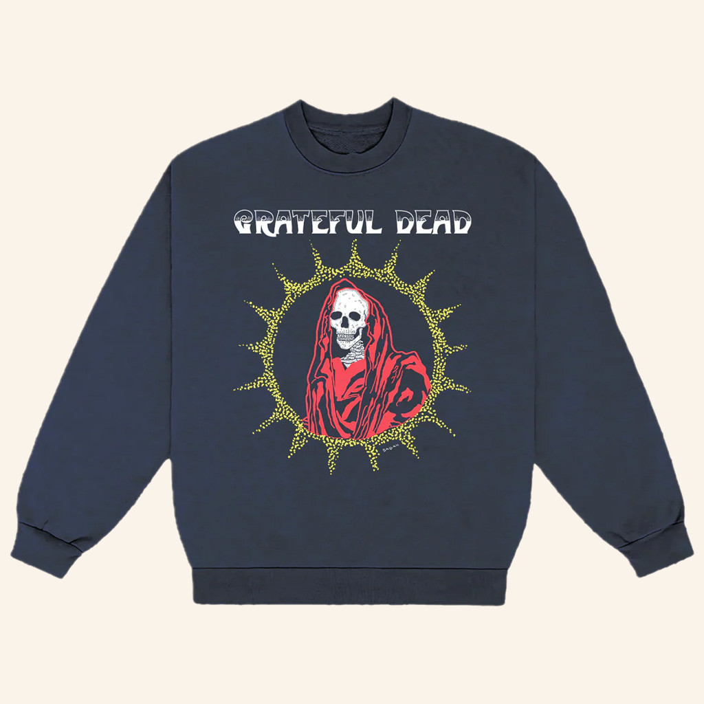 Grateful Dead Merch Hooded Desert Skelly Crewneck Sweatshirt Christmas Gifts For Dad Grateful Dead Merch Hooded Desert Skelly Crewneck Sweatshirt Christmas Gifts For Dad