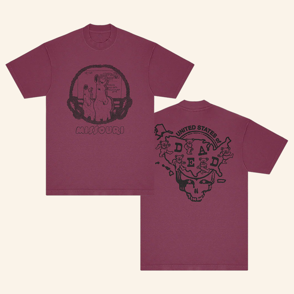 Grateful Dead Merch Missouri United States Of Dead T-Shirt Birthday Gifts For Music Lovers Grateful Dead Merch Missouri United States Of Dead T-Shirt Birthday Gifts For Music Lovers
