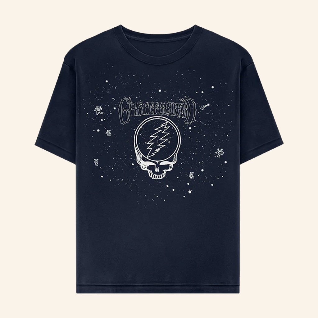 Grateful Dead Merch Stealie Constellation T-Shirt Music Lover Gifts For Him Grateful Dead Merch Stealie Constellation T-Shirt Music Lover Gifts For Him