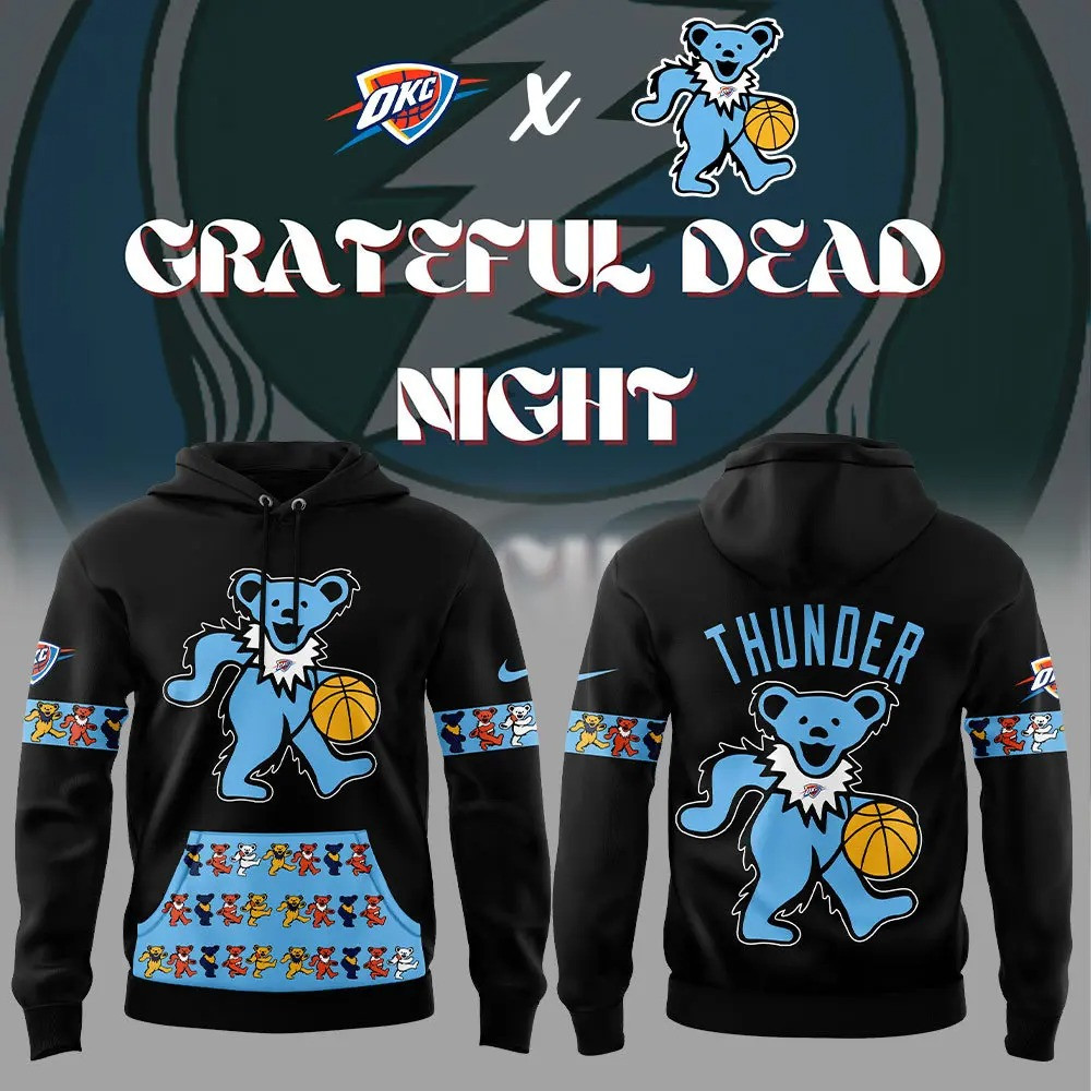 Grateful Dead Night Thunder Hoodie Best Gifts For Basketball Lovers