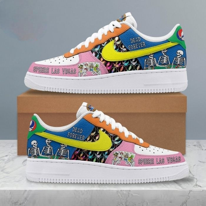 Grateful Dead Sphere Las VeGas Air Force Nike Shoes Music Lover Gifts For Him