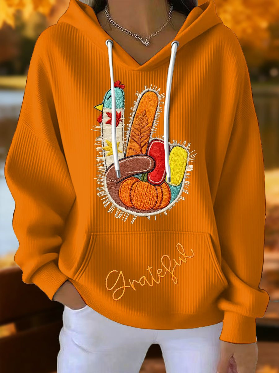 Grateful Turkey Hoodie Fall Aesthetic Apparel Best Thanksgiving Gifts