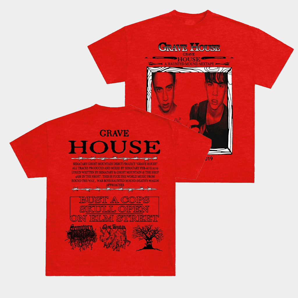 Grave House Haunted Mound Mixtape Shirt 2026 Gifts For Music Enthusiasts