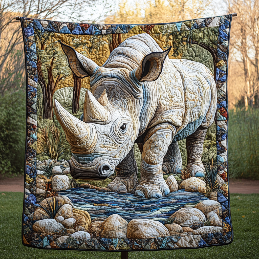 Gray Giant Grace Quilted Blanket Cute Animal Blanket