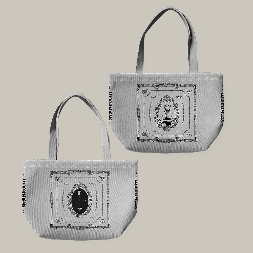 Gray Opera Haus Lady Gaga Tote Bag The Mayhem Ball Tour Lady Gaga Merch Fan Gift For Her
