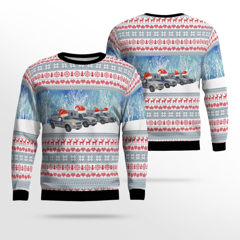 Great Bay Regional EMS Squad 85 Little Egg Harbor Township New Jersey Christmas AOP Ugly Sweater Xmas Unisex Sweater Christmas Gifts For Men Women