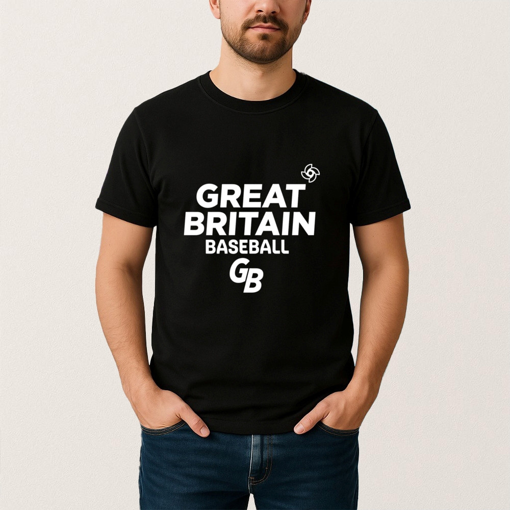 Great Britain Baseball T-Shirt Baseball Clothes Great Britain Team Fan Gift