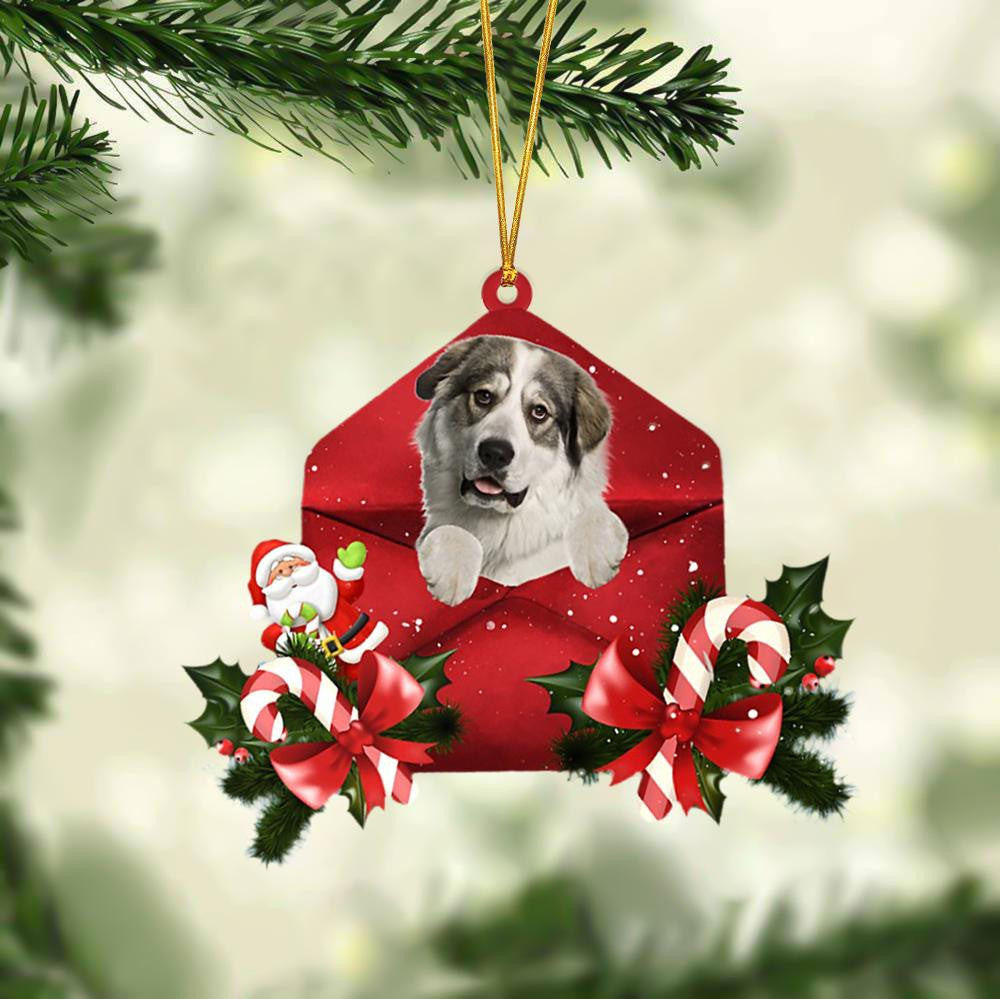 Great Pyrenees Christmas Letter Shaped Ornament  Acrylic Dog Christmas Ornament Xmas Dog Gifts