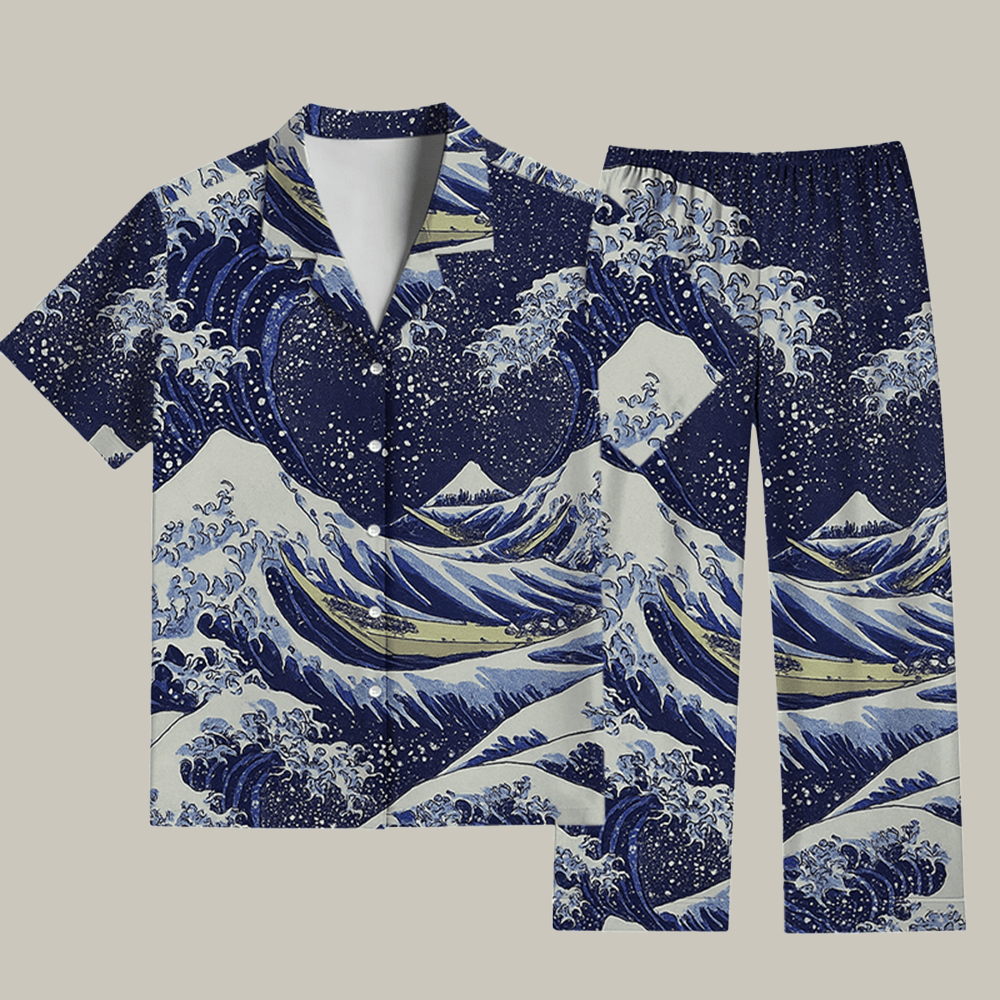 Great Wave Pajama Set Merry Xmas Apparel Best Christmas Gifts For Wife