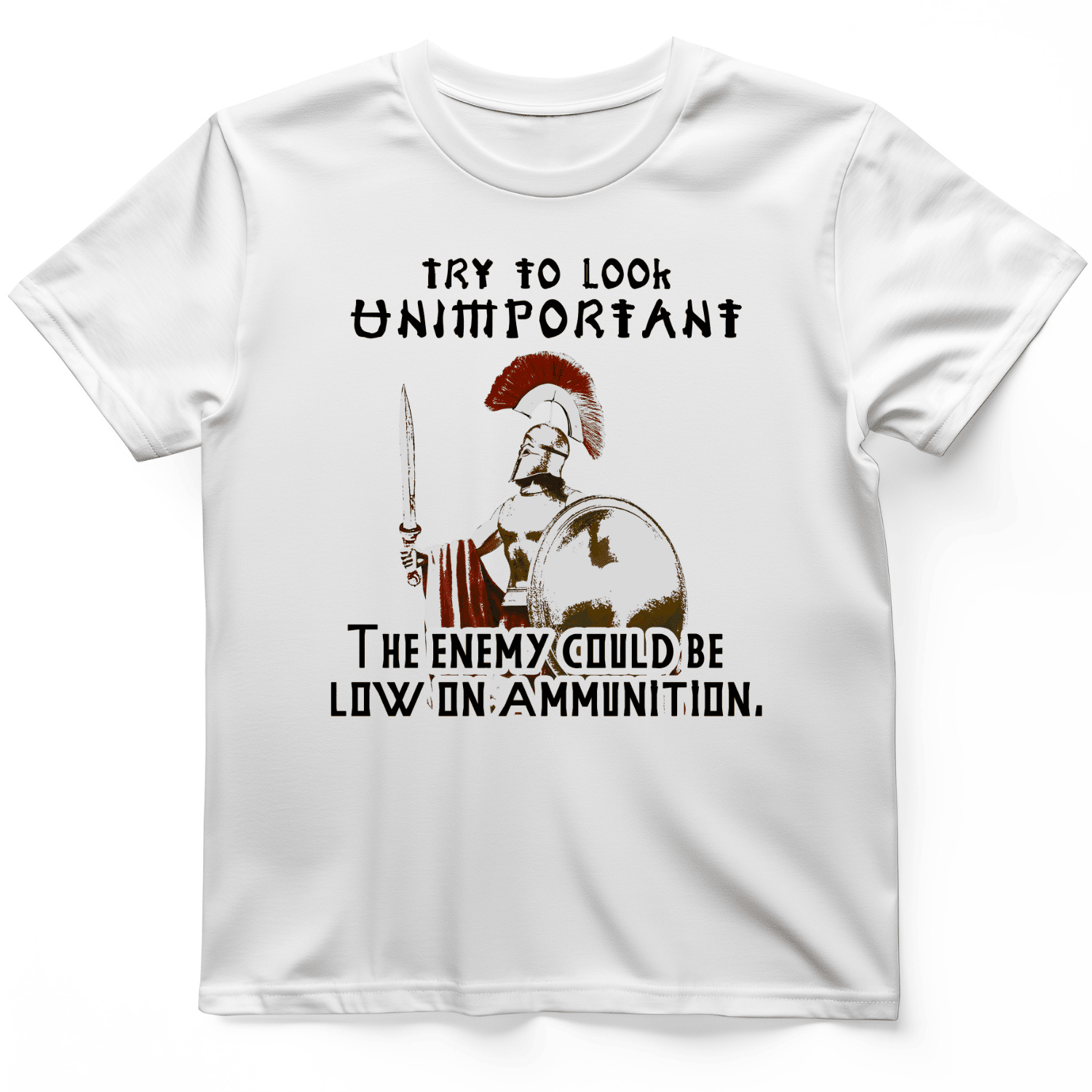 Greek Logic T-Shirt Try To Look Unimportant Trendy Clothes Gifts For Him