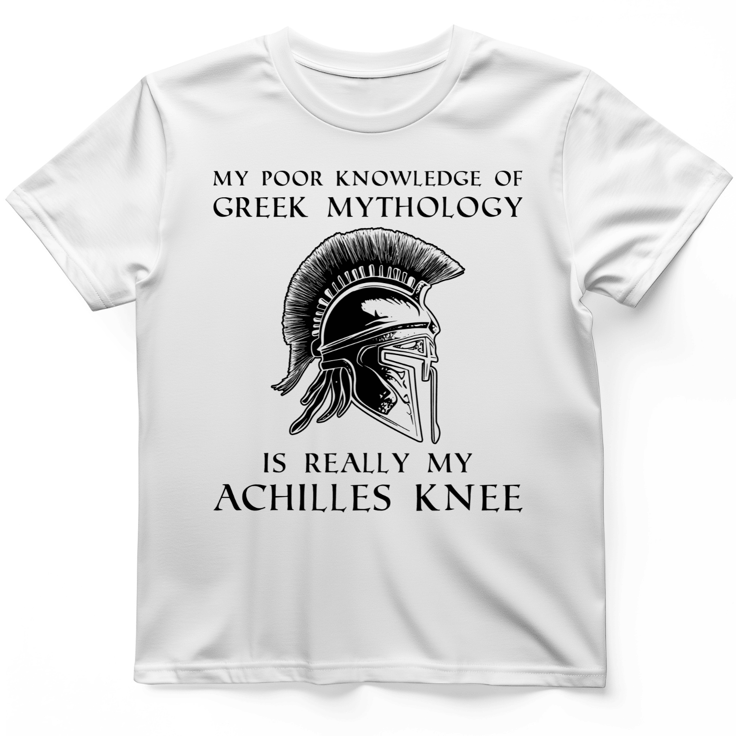 Greek Mythology Achilles Knee T-Shirt Trendy Clothes Best Gift Ideas