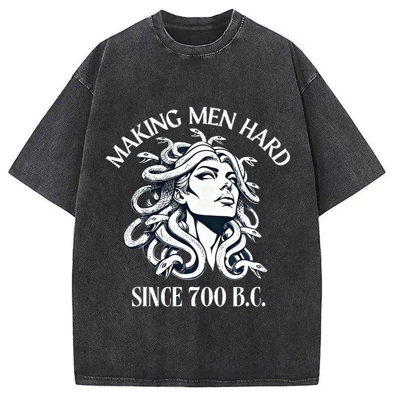 Greek Mythology Funny Washed T-Shirt Funny Graphic Gift For Friends Gifts For Sister