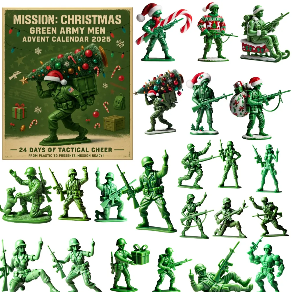 Green Army Men Advent Calendar 2025 Christmas Countdown Calendar Xmas Gifts For Father